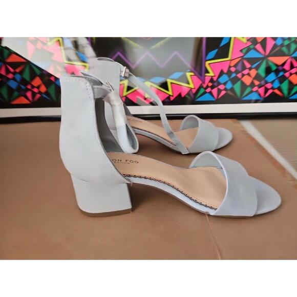 WOMENS London Fog LFW-NIKKI baby blue micro heel Size 8 M, cute - #00t - Picture 7 of 13
